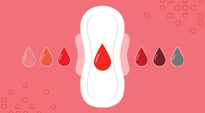 O que significam as cores do sangue menstrual?